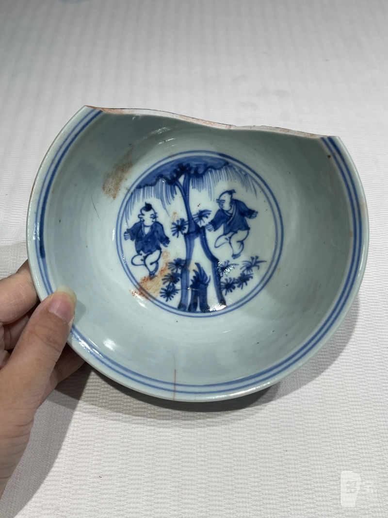 清代 青花瓷器一组八件 - 图13